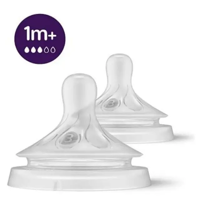 Philips Natural Response Θηλές από Σιλικόνη Μέτριας Ροής για 1+ μηνών 2τμχ