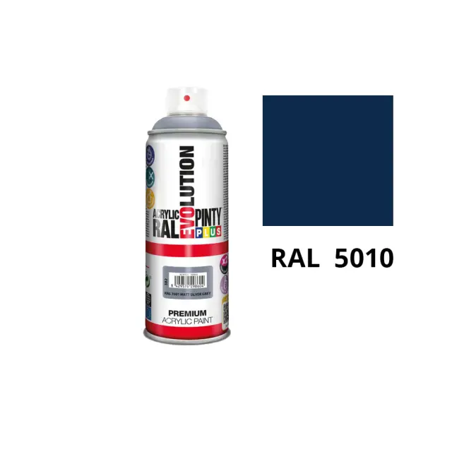 PINTYPLUS Evolution Spray Ακρυλικό Ματ Απόχρωση RAL 5010 400ml