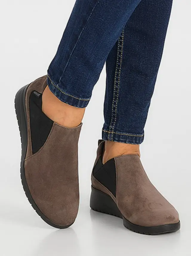 Mephisto Μοκασίνια-Loafers Γυναικείο δέρμα Nubuck Καφέ MEP/IBELINA ICE BROWN 2