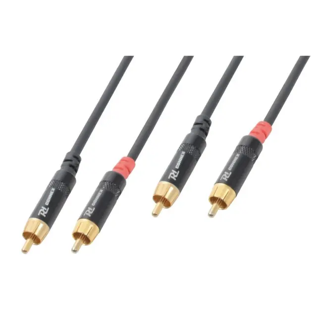 POWER DYNAMICS CABLE 2xRCA αρσ. - 2xRCA αρσ. 1.5m