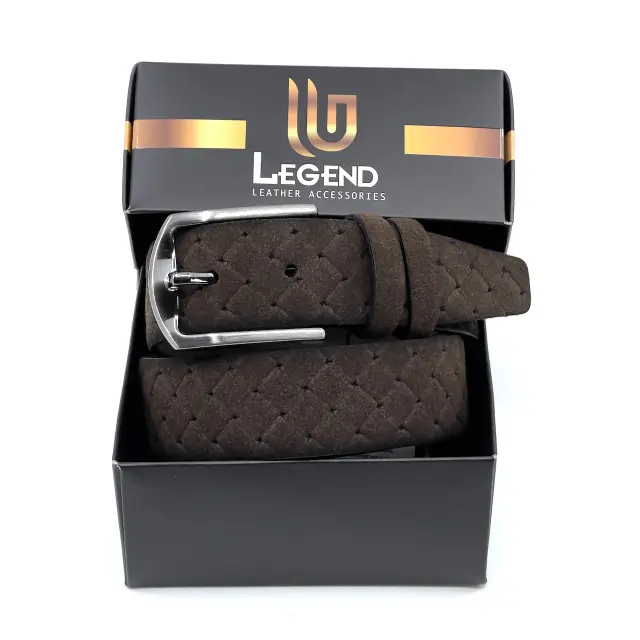 ΖΩΝΗ ΚΑΦΕ 3,5 CM LEGEND ACCESSORIES P.U. ΤΥΠΟΥ SUEDE C-62 - 110cm 3