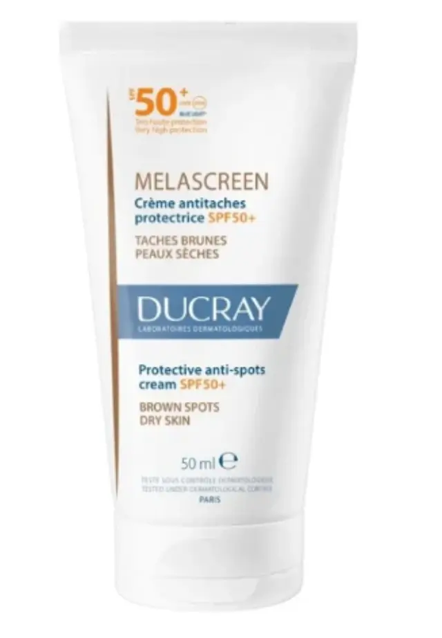 Ducray Melascreen UV Rich Cream Anti-Brown Spots Dry Skin Αδιάβροχη Αντηλιακή Κρέμα Προσώπου SPF50 50ml