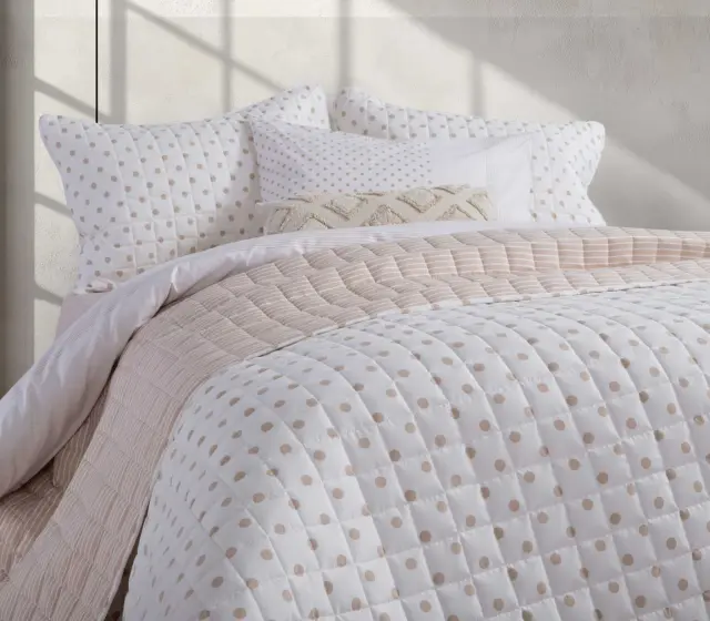 ΚΟΥΒΕΡΛΙ ΥΠΕΡΔΙΠΛΟ DONTER 230X240 NEF-NEF HOMEWARE BEIGE 2
