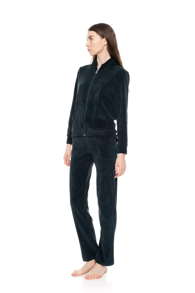 WN-1000 - Yacht Blue - TRACKSUIT VELVET NOS HOOD 2