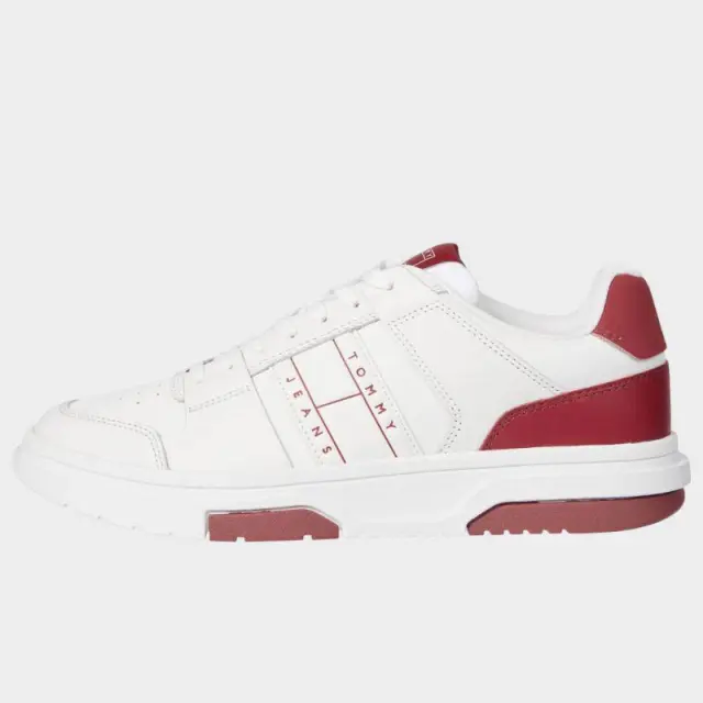 Tommy Hilfiger - Ανδρικά Sneakers Th The Brooklyn EM0EM01576-XMO Κόκκινο - 46