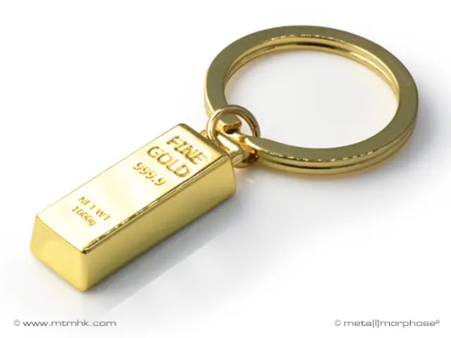 Chocli Μεταλλικό Μπρελόκ / Metal Keyring: Gold Bar 3