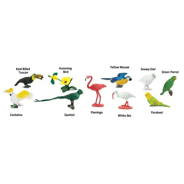 Safari Ltd Μινιατούρες Exotic Birds TOOB Εξωτικά Πουλιά (3+ ετών) 680404 3