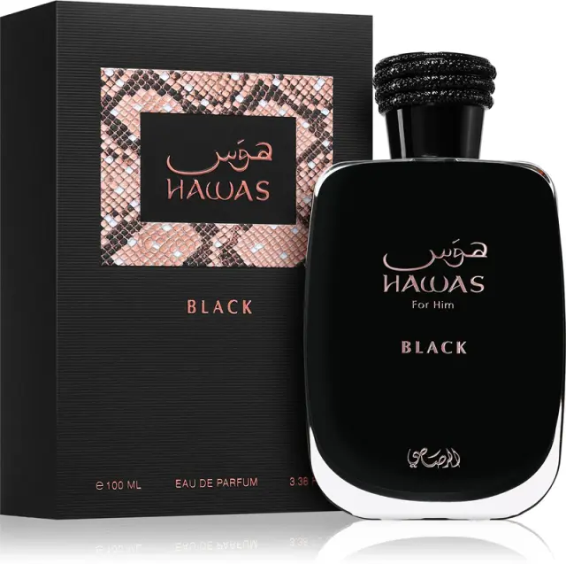 Rasasi Hawas Black Eau De Parfum Ανδρικό Άρωμα 100ml