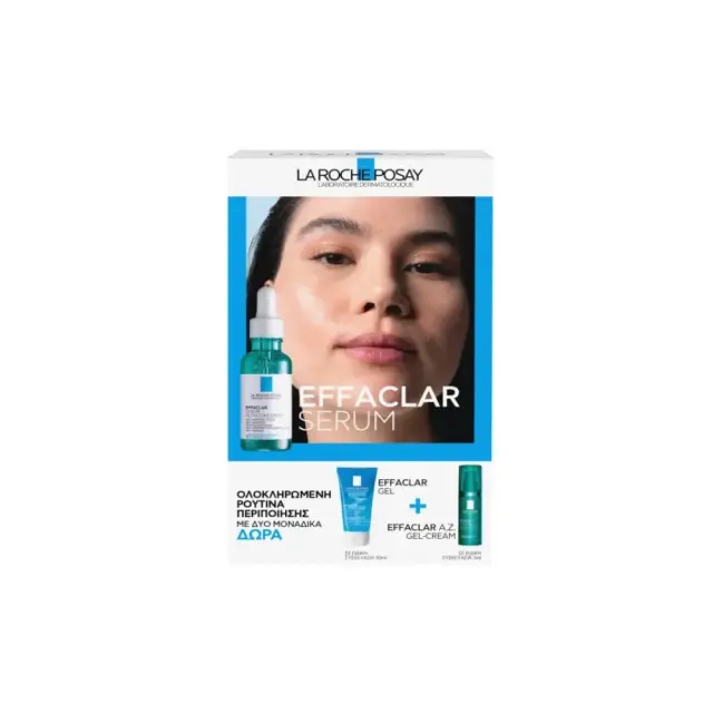 Set Effaclar Serum Ορός Κατά Των Επίμονων Ατελειών 30ml & Effaclar Gel Καθαριστικό Προσώπου 50ml & Effaclar A.Z Gel-Cream Κρέμα Κατά Των Ατελειών Tων