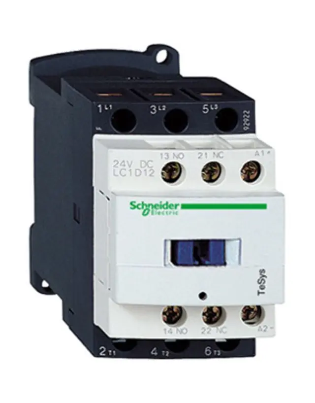 TeSys Deca contactor - 3P(3 NO) - AC-3/AC-3e - = 440 V 12 A - 24 V DC coil