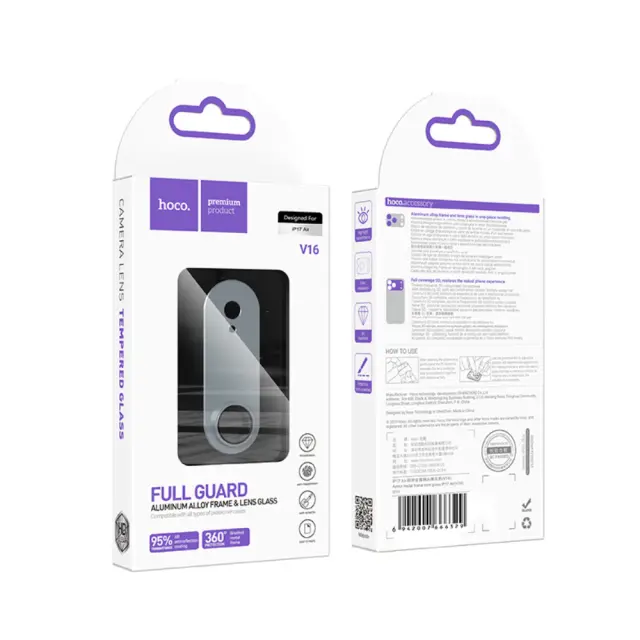 Προστασία Κάμερας Hoco Full Guard V16 Αλουμινένια για Apple iPhone Air 2