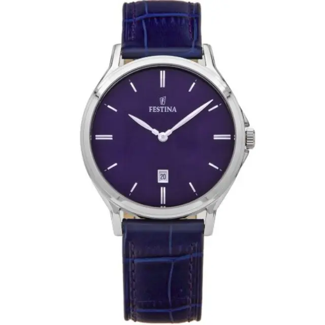 Festina Classic Men's Watch Blue Leather Strap F16745/3