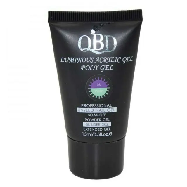 QBD Acrygel Uv/Led luminous Poly gel change color 15ml 008