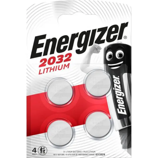 Buttoncell Lithium Energizer CR2032 3V Τεμ. 4