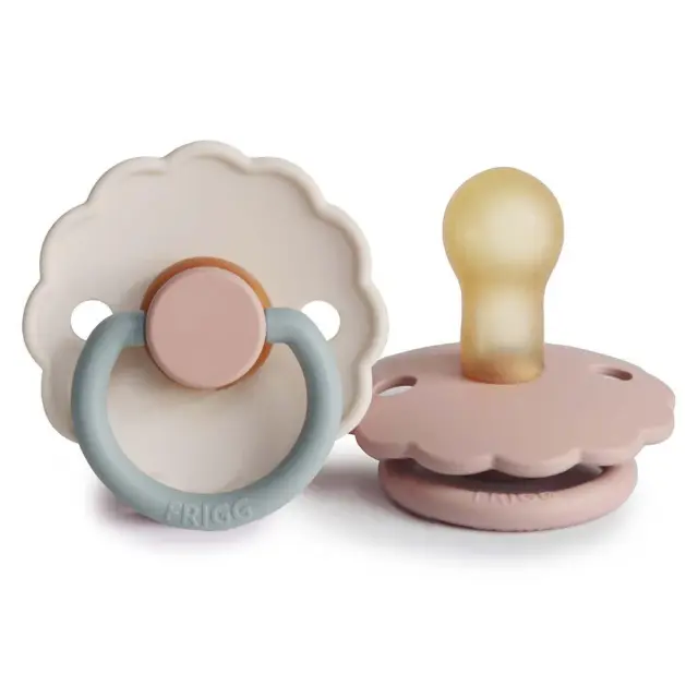 Σετ 2 Πιπίλες Latex FRIGG Daisy Blush/Cotton Candy 0-6 Μηνών Baby Oliver