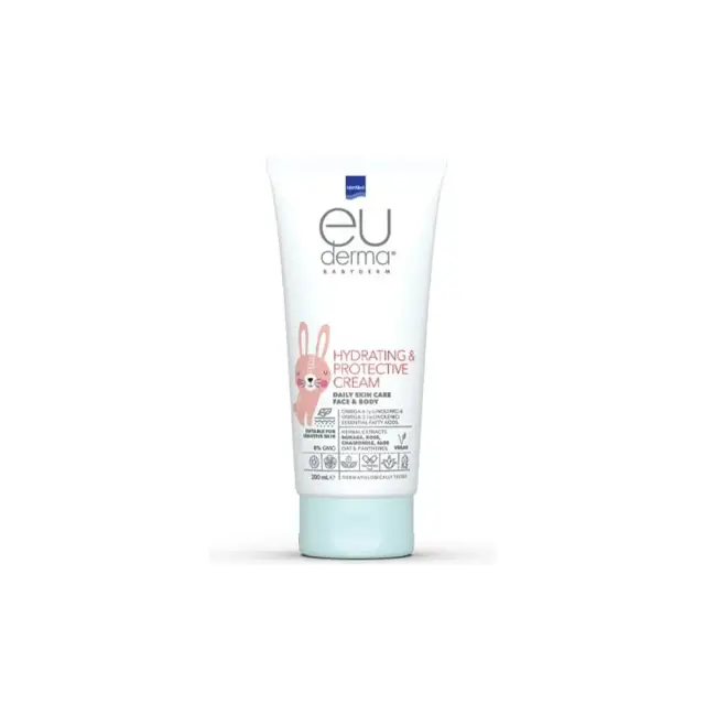 Intermed Euderma Babyderm Hydrating & Protective Cream Ενυδατική & Προστατευτική Κρέμα για Πρόσωπο και Σώμα, 200ml