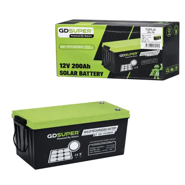 Μπαταρία Μολύβδου 12V 200Ah GD Super για Φωτοβολταϊκά Συστήματα GD-76 - GD Super 12V 200Ah Solar Battery 0234076