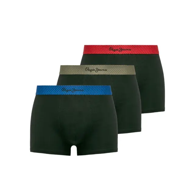 Pepe Jeans Ανδρικό Boxer Jevon - Τριπλό Πακέτο, Χρώμα Μαύρο - S