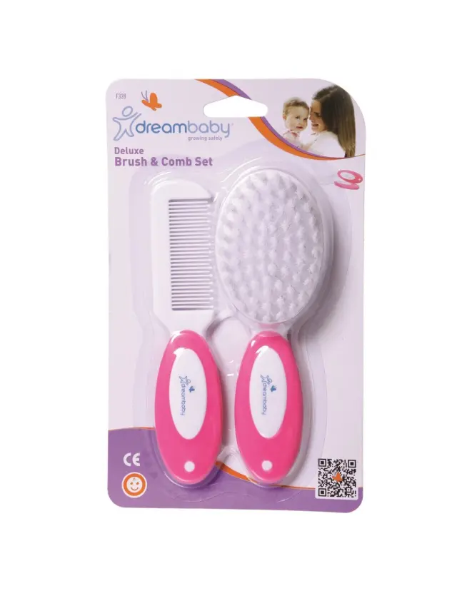 Σετ Βούρτσα & Χτένα DreamBaby Pink BR75172