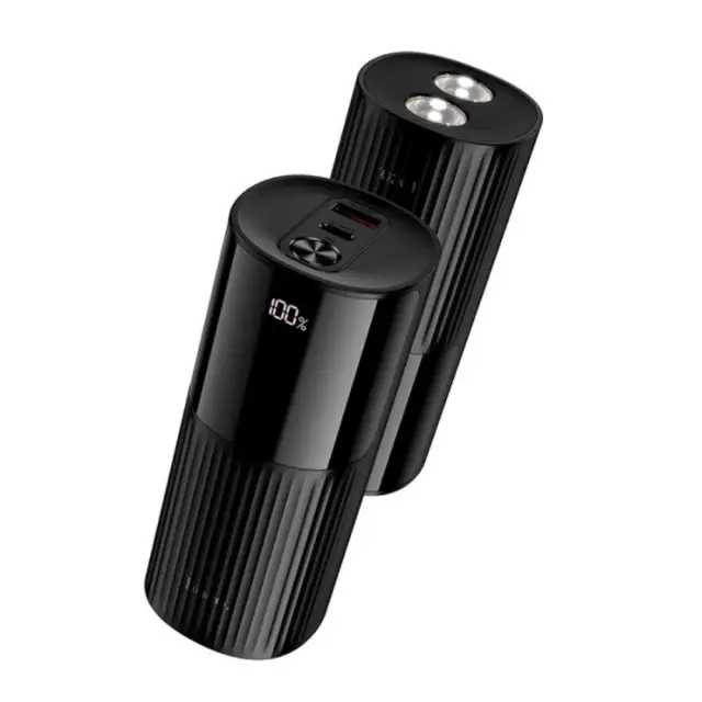 Power Bank Hoco J150 Stream 20000mAh 1xUSB-A 22.5W 1xUSB-C PD20W Digital LED Ένδειξη Μπαταρίας και Φακό Μαύρο