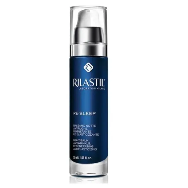 Rilastil Re-Sleep Night Balm Πλούσιο Γαλάκτωμα Προσώπου Νύχτας, για όλους τους τύπους επιδερμίδας + για όλες τις ηλικίες 50ml