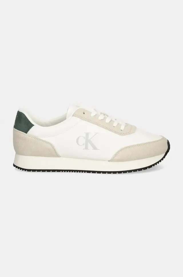 Calvin Klein - Ανδρικά Sneakers Retro Runner Iconic Snk YM0YM01119-0LD Λευκό - 40