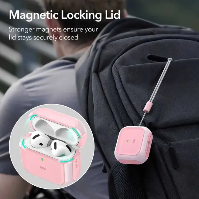 Esr Orbit Halolock Magsafe Apple Airpods 4 / 5 Pink 3