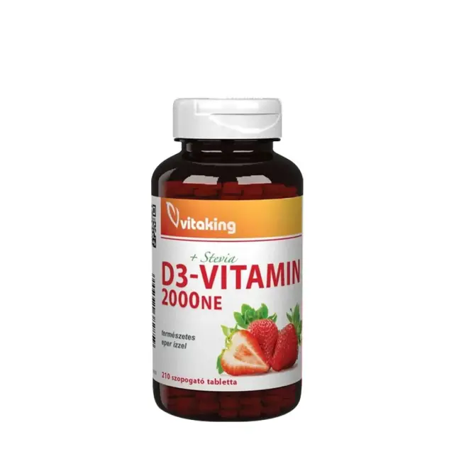 Vitaking Vitamin D3 2000 IU Strawberry, 210 Lozenges
