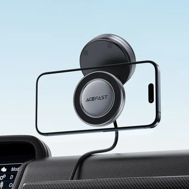 Acefast® MagSafe Car Holder Suction Function - Metal Gray 3