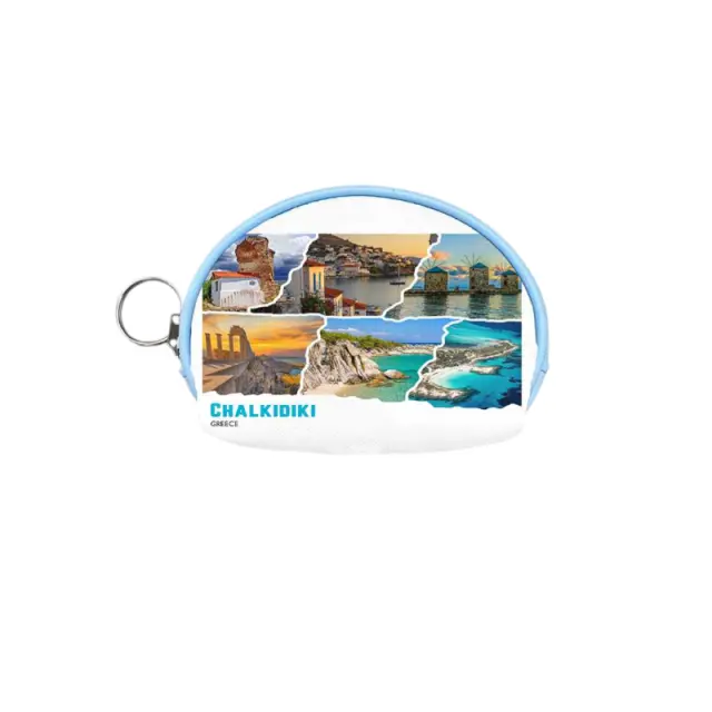 Πορτοφόλι Souvenir μπρελόκ mini - Σετ 10pcs - PVC - Chalkidiki - 10*8*3cm - 871761
