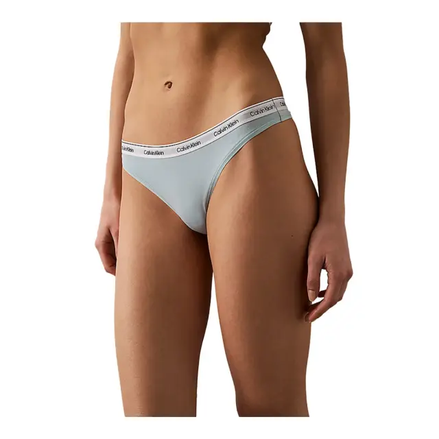 Calvin Klein Γυναικείο String Modern Logo Thong, Χρώμα Sterling Blue - L 2