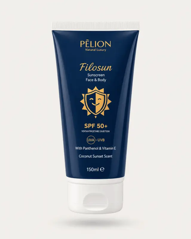 Filosun Family Sunscreen SPF50+ | Αντηλιακό Προσώπου & Σώματος με Άρωμα Καρύδας