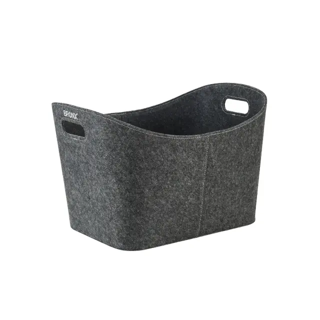 Καλάθι Ξύλων Felt Γκρι 53,5x43x36cm - BRONX 2