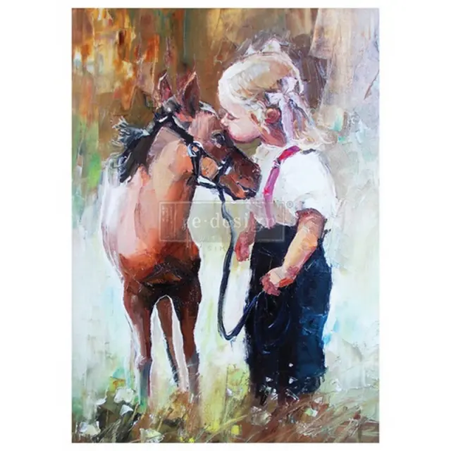 Ριζόχαρτο decoupage Tissue Paper Prima Re-Design, Gentle Friends, 59.4x84.1cm