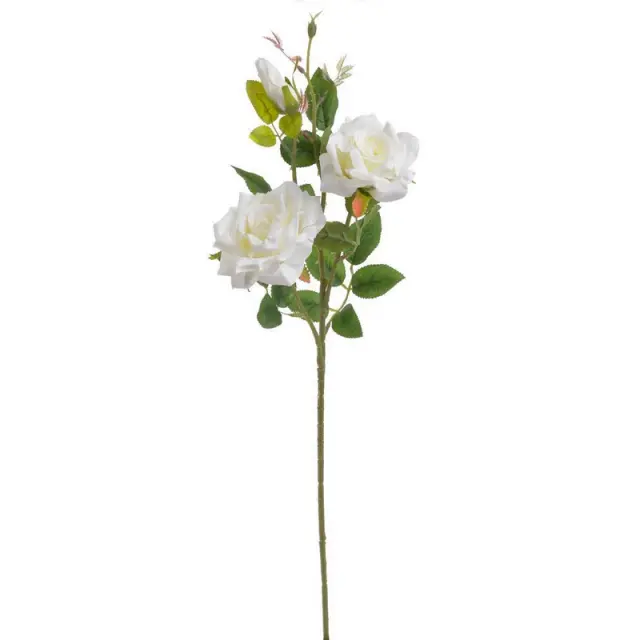 Τριαντάφυλλο λευκό, τεχνητό λουλούδι, 64cm