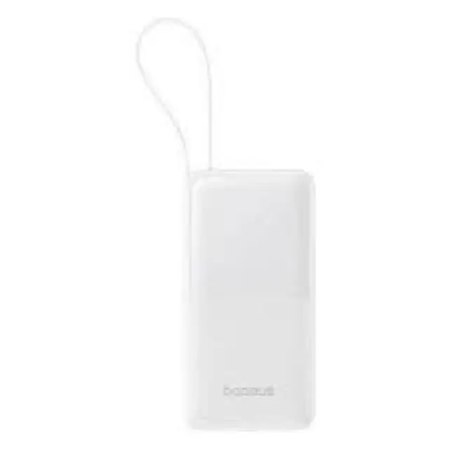 Baseus® Bipow 2 Digital Display Powerbank 10000mAh 20W with Built-In USB-C Cable- White 3