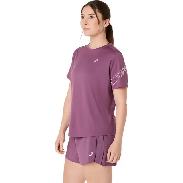 Asics Women's Icon Shortsleeve T-Shirt Μωβ 2012D363-500 (Asics) - Medium 3