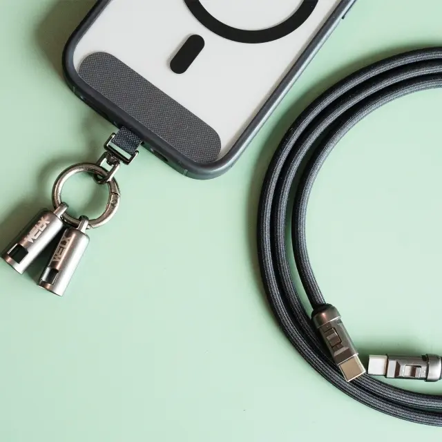 WELX USB F2 / USB-C - USB-C / SPLIT / Lanyard / 120cm 2