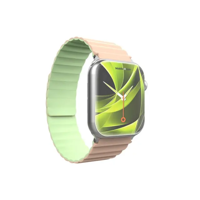 Mobile Origin Magnetic Watch Band II, pink/light green - Apple Watch 49mm/46mm/45mm/44mm 3