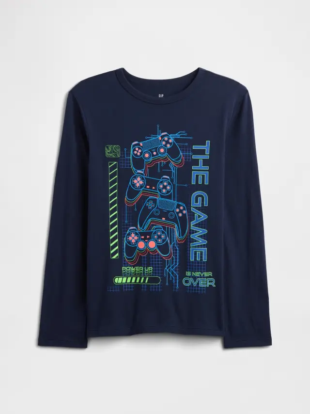 Παιδική Graphic Μπλούζα Tapestry navy - XS
