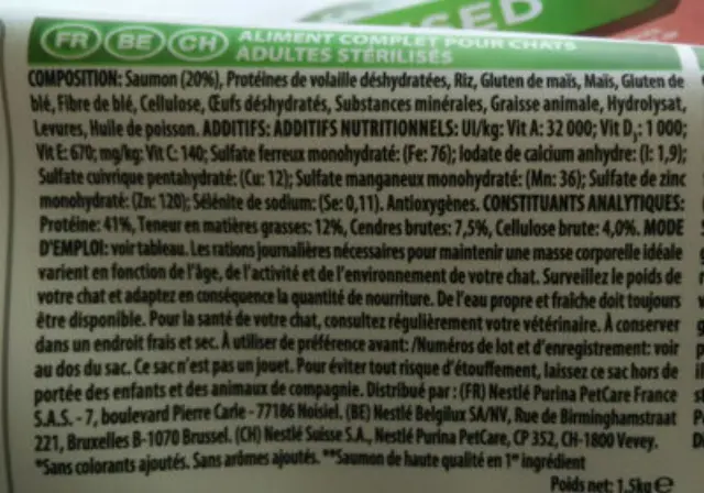 Purina Pro Plan Sterilised Adult Renal Plus Ξηρά Τροφή Στειρωμένης Γάτας με Σολομό & Ρύζι 1.5kg 2