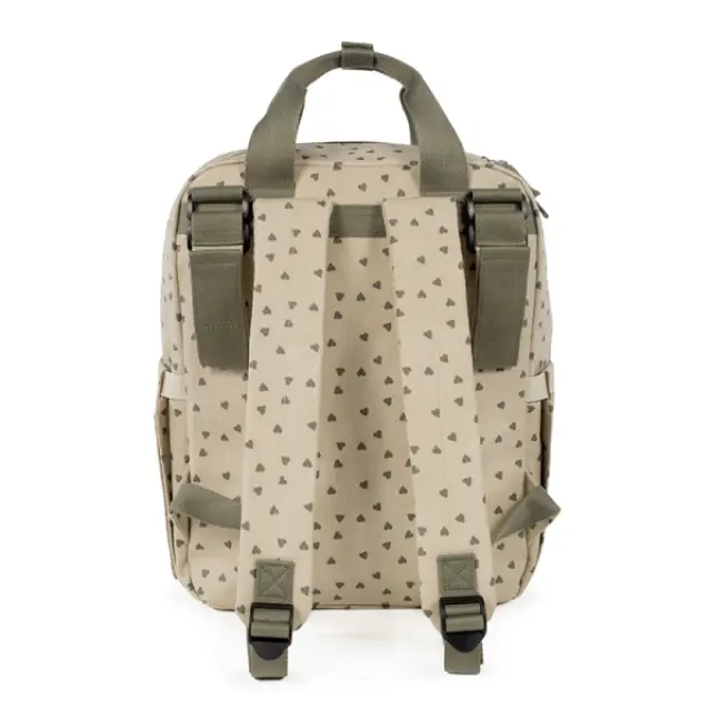 Walking Mom - Τσάντα Αλλαξιέρα Poppy Olive Hearts 3