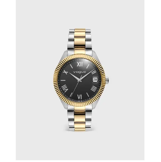 Vogue Rey Men's Watch Two Tone Stainless Steel Bracelet 2020650461