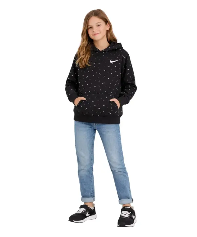 Nike - Παιδική Μπλούζα Φούτερ Zip-Up 36L025-023 Μαύρο - 6/7 ετών 3