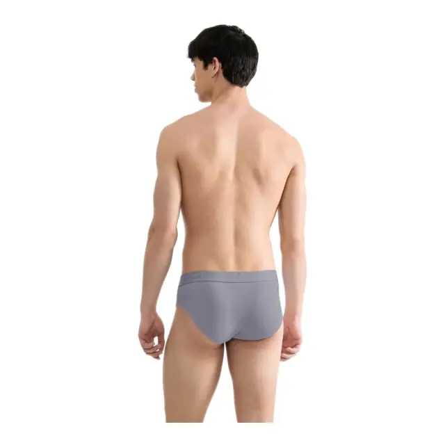 Sloggi Ανδρικό Slip SLG Base Soft Brief - Διπλό Πακέτο, Χρώμα Morandi Grey 3
