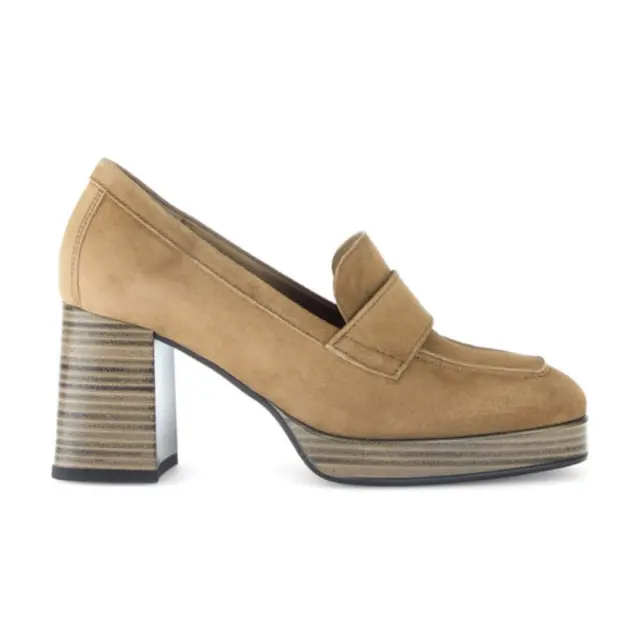 Gabor Μοκασίνια-Loafers Γυναικείο δέρμα Nubuck Μπεζ GAB/55340 14-WALNUT - 40