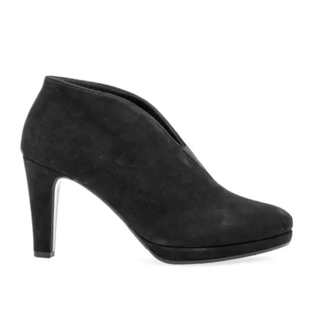 Gabor Μποτάκια Γυναικείο δέρμα Nubuck Μαύρο GAB/35771 17-SCHWARZ