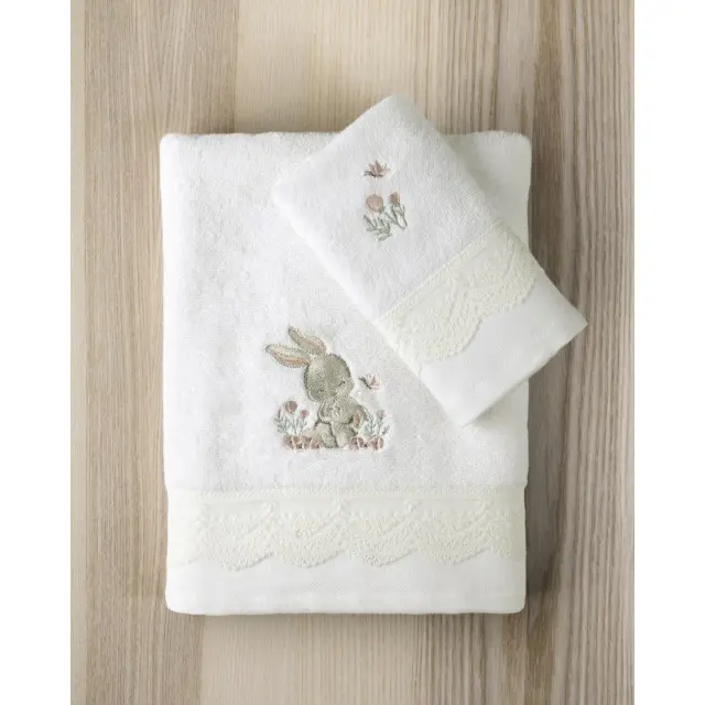 Σετ Πετσέτες 2 Τεμαχίων Nima Sweet Baby Ροζ 30x50,70x140