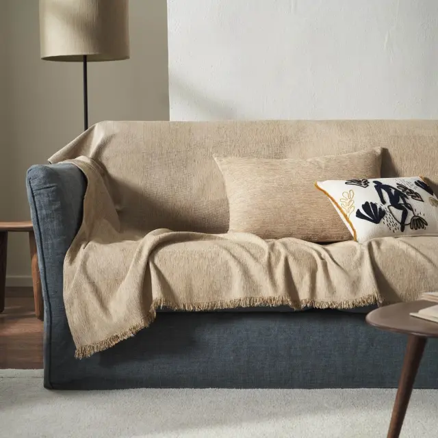 Ριχτάρι Πολυθρόνας Gofis Home Zephyr Sesame Beige 20-07-146-1/06 180x180