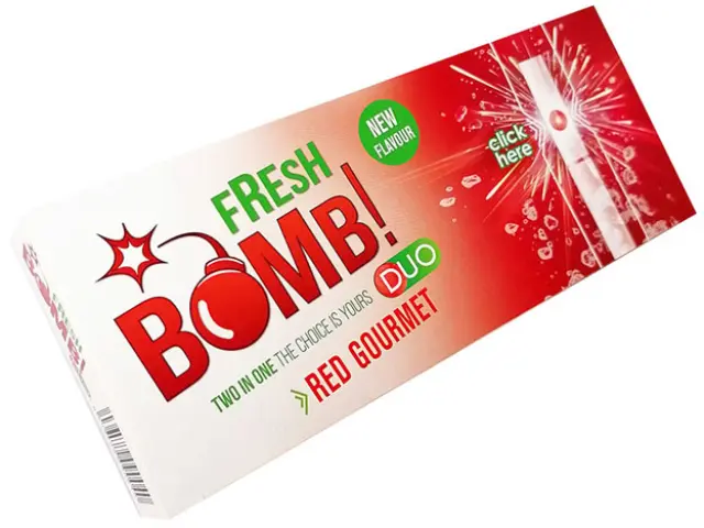Fresh Bomb Άδεια Τσιγάρα Click Tubes Red Gourmet Strawberry - 100τεμ